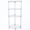 4Tier Wire Shelving Rack Metal Storage Shelf Unit For Laundry Bathroom Kitchen Pantry Closet