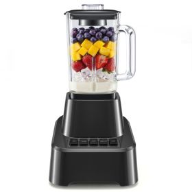 Full-size Household Blender, Equipped With A 54-ounce Large-capacity Glass Cup (Option: Black)