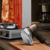 Electric Shawarma Knife, 80W Professional Turkish Kebab Knife, Commercial Stainless Steel Gyro Cutter, Doner Kebab Meat Slicer With 2 Blades, Φ4'